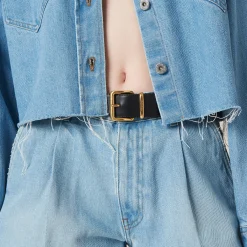 Sapphire Blue Denim Shorts | Miu Miu