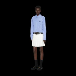 Sapphire Blue Poplin Shirt | Miu Miu