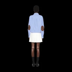 Sapphire Blue Poplin Shirt | Miu Miu