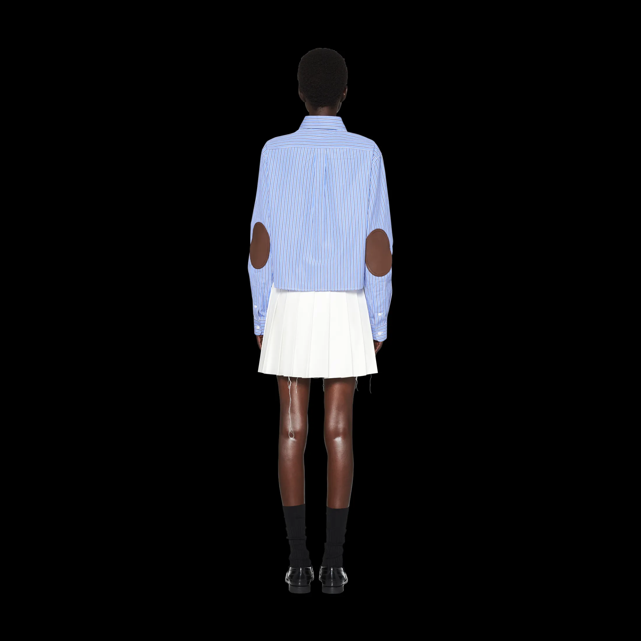 Sapphire Blue Poplin Shirt | Miu Miu