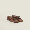 Sienna Unlined Bleached Leather Loafers | Miu Miu
