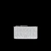 Silver Matelassé Nappa Leather Envelope Wallet | Miu Miu