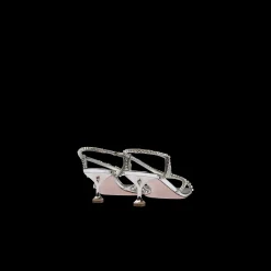 Silver Metallic Technical Fabric Sandals | Miu Miu