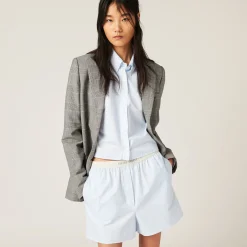 Sky Blue/white Striped Boxer Shorts | Miu Miu