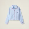 Sky Blue/white Striped Cotton Shirt | Miu Miu