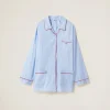 Sky Blue/white Striped Cotton Shirt | Miu Miu