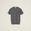 Slate Gray Cashmere Sweater | Miu Miu