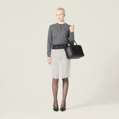 Slate Gray Cashmere Sweater | Miu Miu