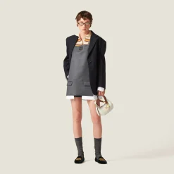 Slate Gray Grisaille Mini-dress | Miu Miu