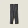 Slate Gray Grisaille Pants | Miu Miu