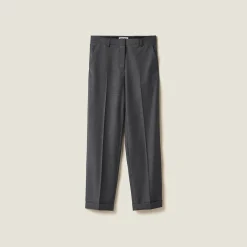 Slate Gray Grisaille Pants | Miu Miu