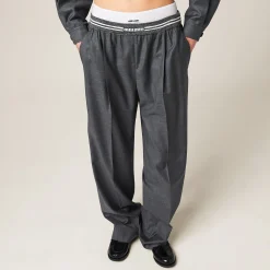 Slate Gray Grisaille Pants | Miu Miu