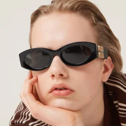 Slate Gray Lenses Miu Glimpse Sunglasses | Miu Miu