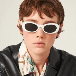 Slate Gray Lenses Miu Glimpse Sunglasses | Miu Miu