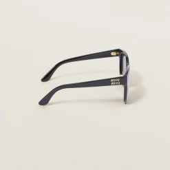 Slate Gray Lenses Miu Miu Logo Sunglasses | Miu Miu