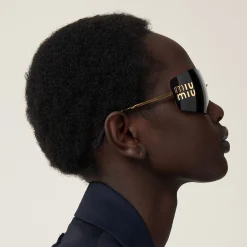 Slate Gray Lenses Runway Sunglasses | Miu Miu