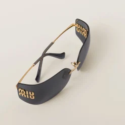 Slate Gray Lenses Runway Sunglasses | Miu Miu