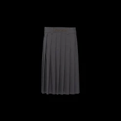 Slate Gray Light Wool Skirt | Miu Miu