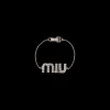 Steel/crystal Crystal Bracelet | Miu Miu