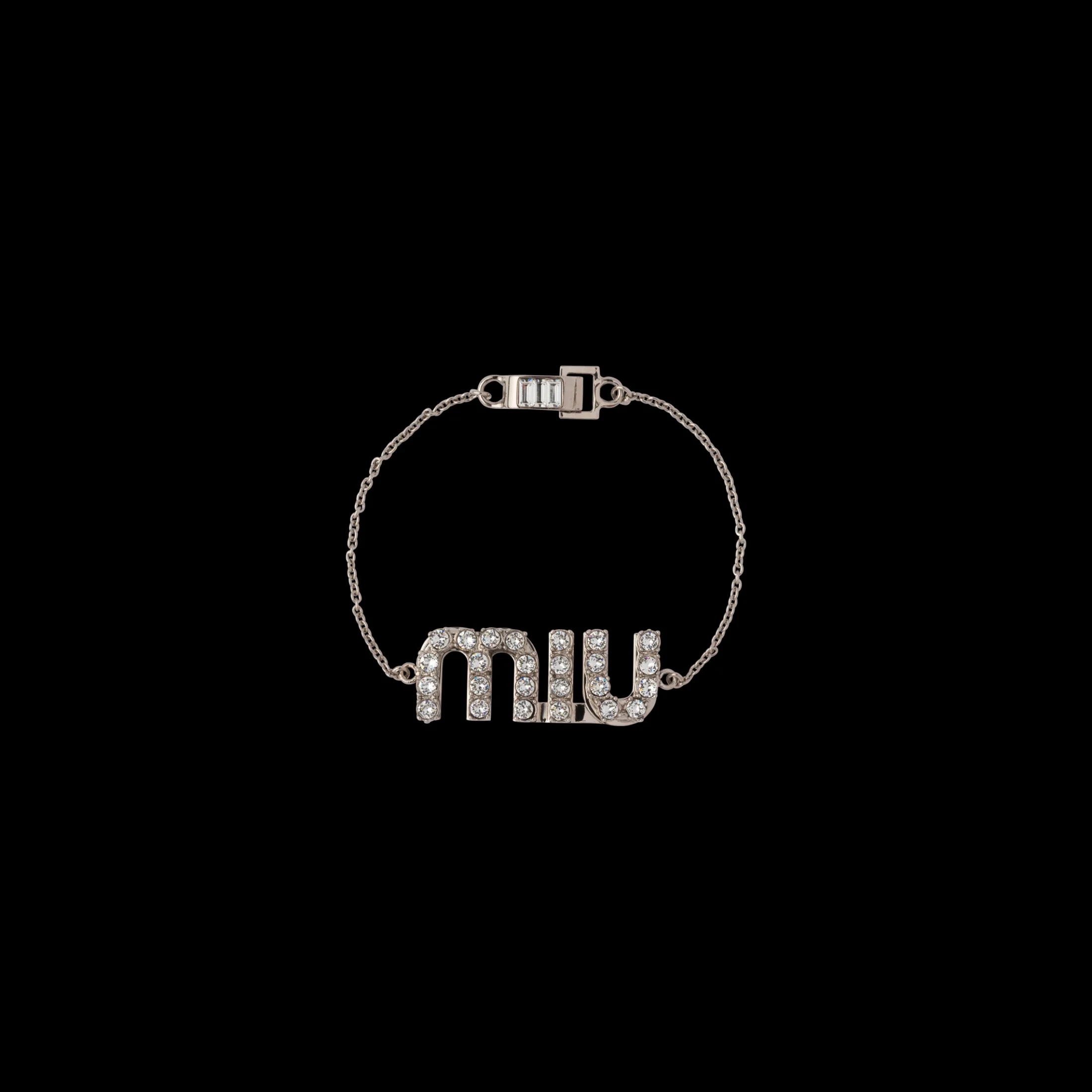 Steel/crystal Crystal Bracelet | Miu Miu