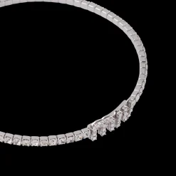Steel/crystal Crystal Necklace | Miu Miu