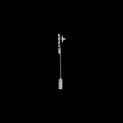 Steel/crystal Pendant Earrings With Crystals | Miu Miu