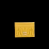 Sunny Yellow Matelassé Nappa Leather Card Holder | Miu Miu