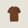 Tobacco Cashmere Sweater | Miu Miu