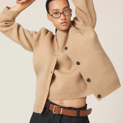 Tobacco Leather Belt | Miu Miu