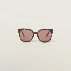 Tobacco Miu Miu Logo Sunglasses | Miu Miu