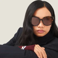Tobacco Miu Miu Logo Sunglasses | Miu Miu