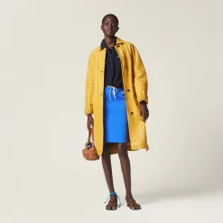 Topaz Nappa Leather Coat | Miu Miu