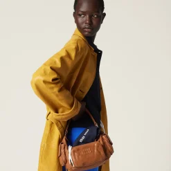 Topaz Nappa Leather Coat | Miu Miu