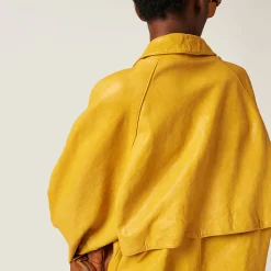Topaz Nappa Leather Jacket | Miu Miu