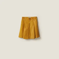Topaz Nappa Leather Skirt | Miu Miu