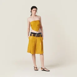 Topaz Nappa Leather Top | Miu Miu