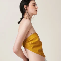 Topaz Nappa Leather Top | Miu Miu