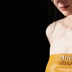 Topaz Nappa Leather Top | Miu Miu