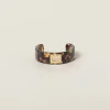 Tortoiseshell/gold Plexiglass And Metal Bracelet | Miu Miu