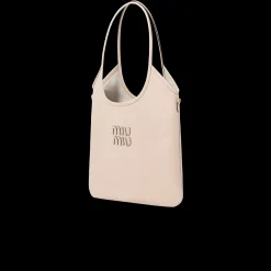 Travertine Stone Ivy Leather Bag | Miu Miu