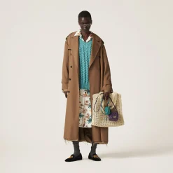 Turquoise Wool And Cashmere Sweater | Miu Miu
