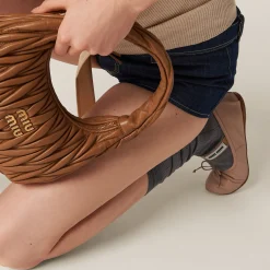 Water Lily Leather Ballerinas | Miu Miu