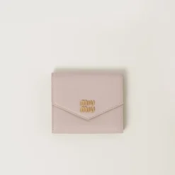 Water Lily Small Leather Wallet | Miu Miu