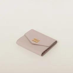 Water Lily Small Leather Wallet | Miu Miu