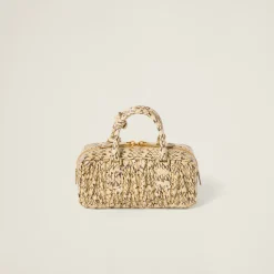 Waxy White Arcadie Whips-print Ayers Snakeskin Bag | Miu Miu