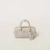 White Arcadie Matelassé Nappa Leather Bag | Miu Miu