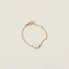 White Enameled Metal Bracelet | Miu Miu