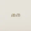 White Enameled Metal Earrings | Miu Miu