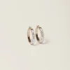 White Enameled Metal Earrings | Miu Miu