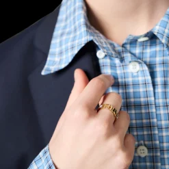 White Enameled Metal Ring | Miu Miu